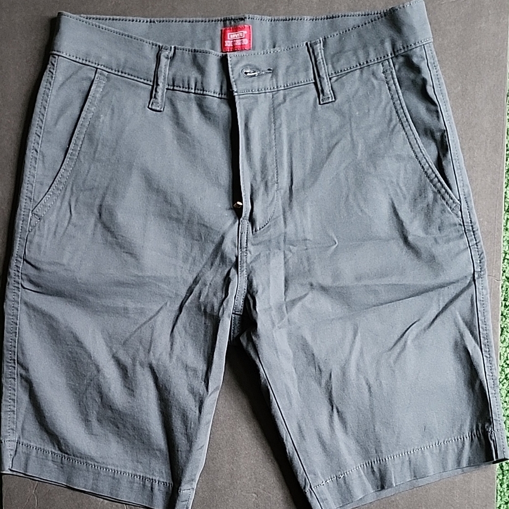 Levi's Charcoal Flat Front Shorts